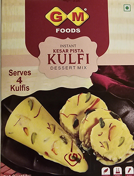 GM Foods Instant Kulfi Dessert Mix Kesar Pista
