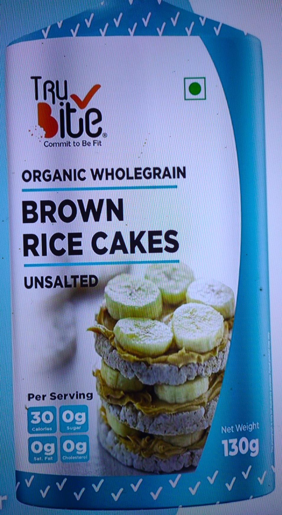 Trubite Organic Wholegrain Brown Rice Cakes Unsalted