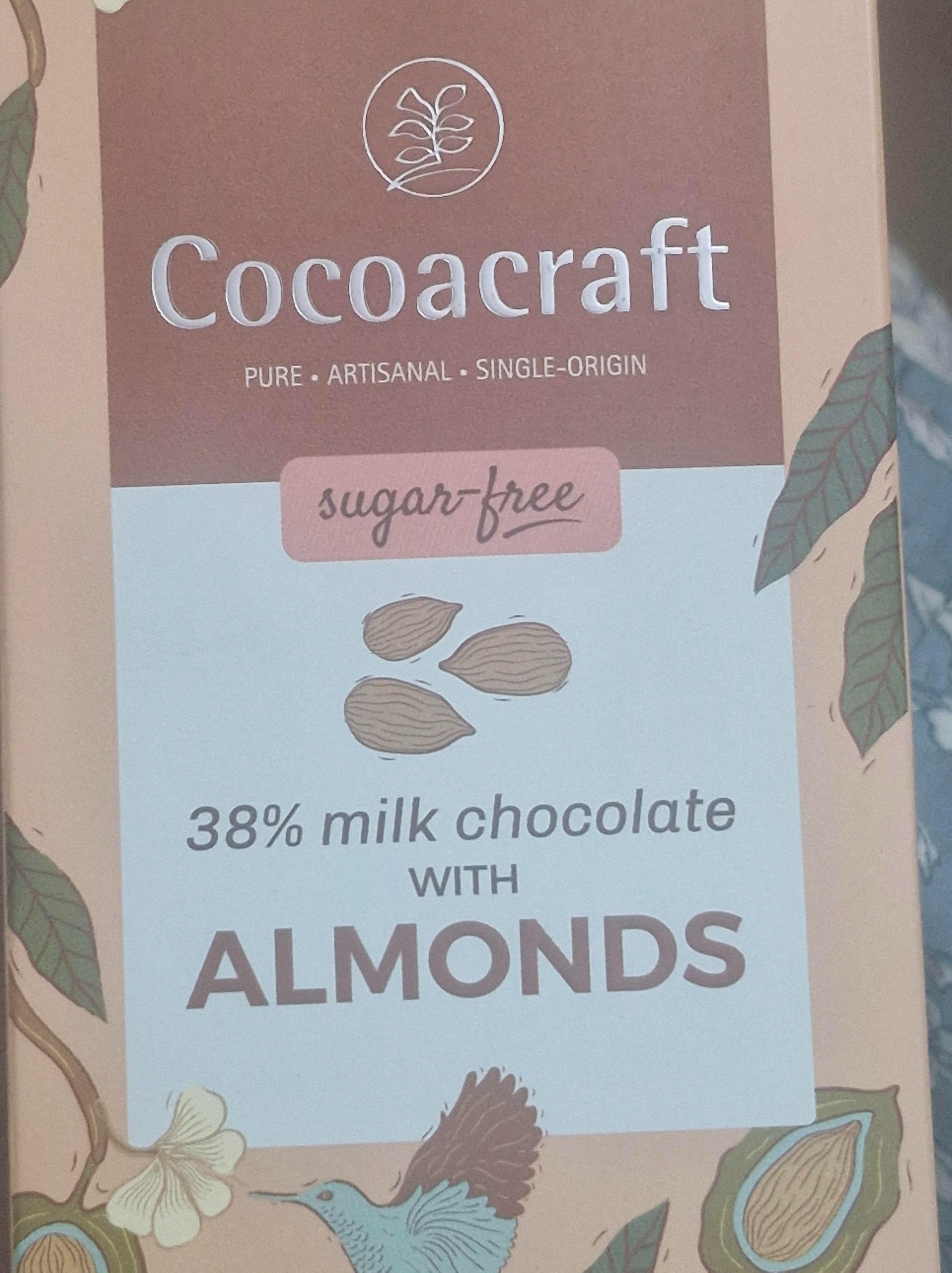 Cocoacraft 38% Milk Chocolate With Almonds