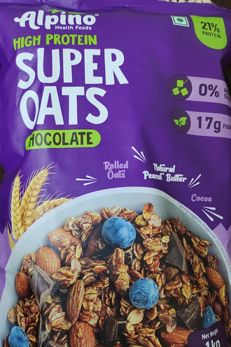 Alpino Health Foods HIGH PROTEIN SUPER OATS CHOCOLATE