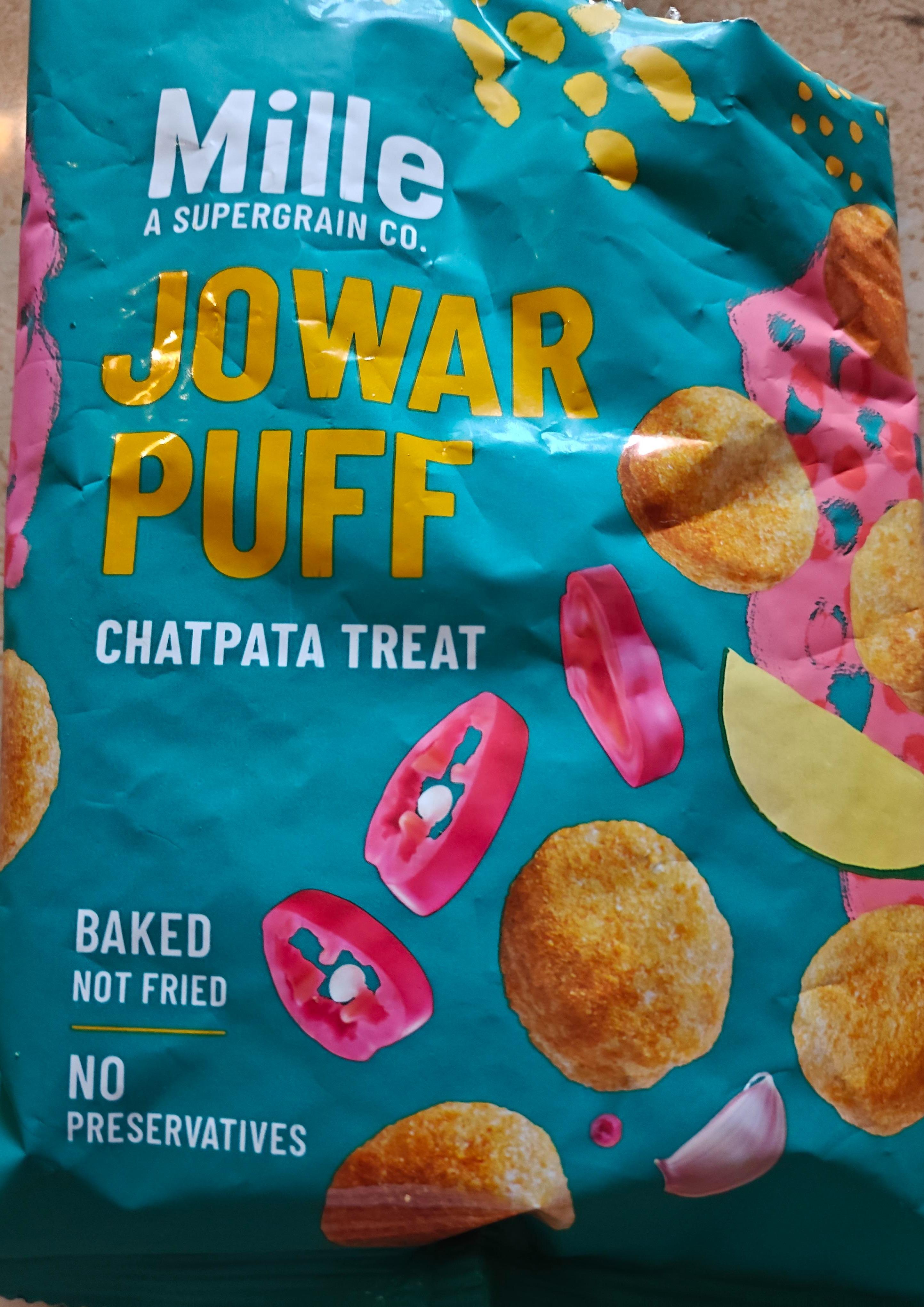 Mille A Supergrain Co. Jowar Puff Chatpata Treat