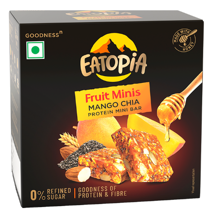EATOPiA Fruit Minis MANGO CHIA PROTEIN MINI BAR