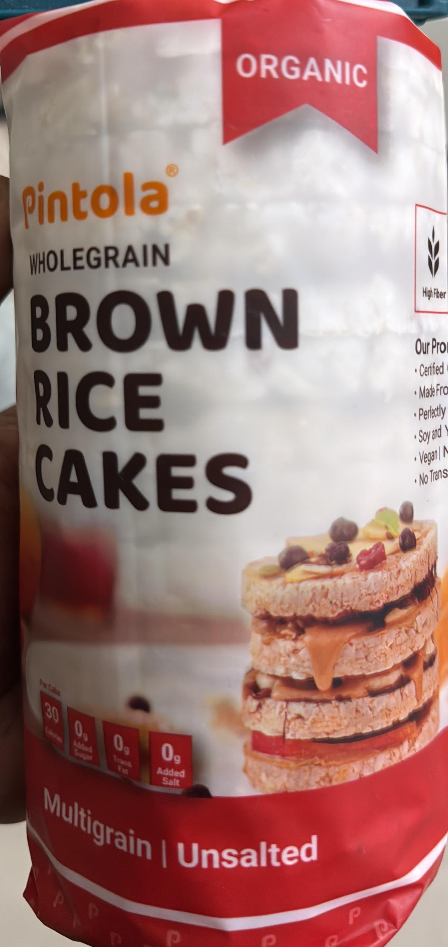 Pintola Wholegrain Brown Rice Cakes