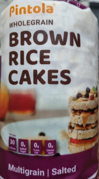 Pintola Wholegrain Brown Rice Cakes Multigrain Salted
