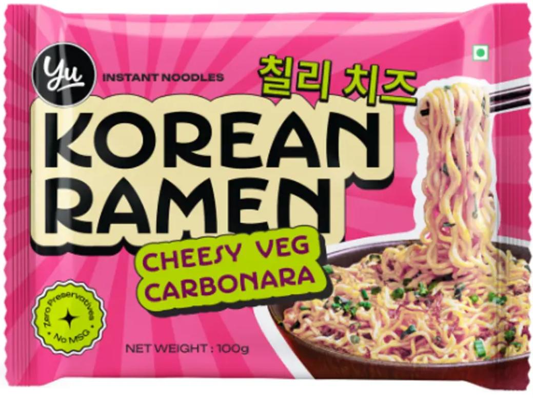 Yu Korean Ramen Cheesy Veg Carbonara Instant Noodles