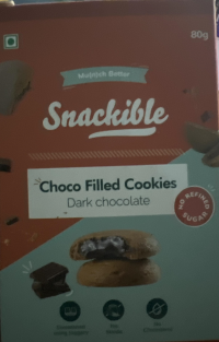Snackible Choco Filled Cookies Dark Chocolate