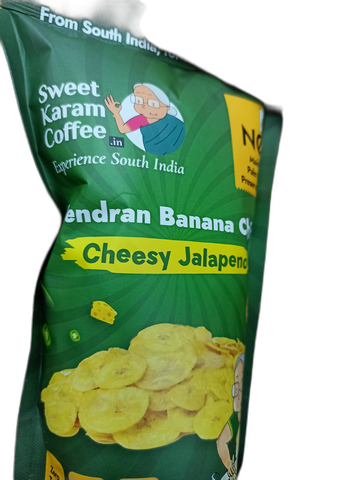 Sweet Karam Coffee Nendran Banana Chips Cheesy Jalapeno