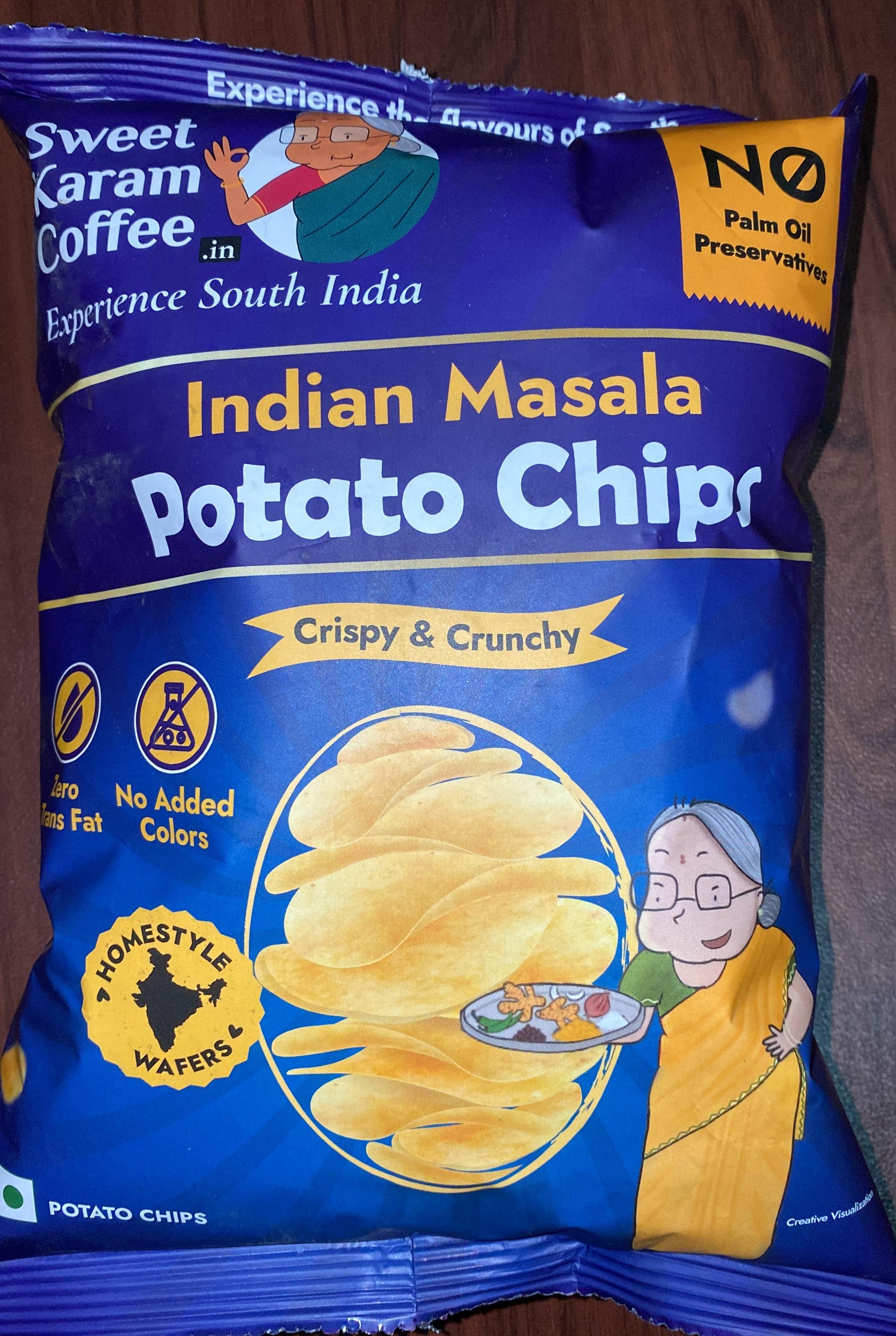 Sweet Karam Coffee Potato Chips Indian Masala