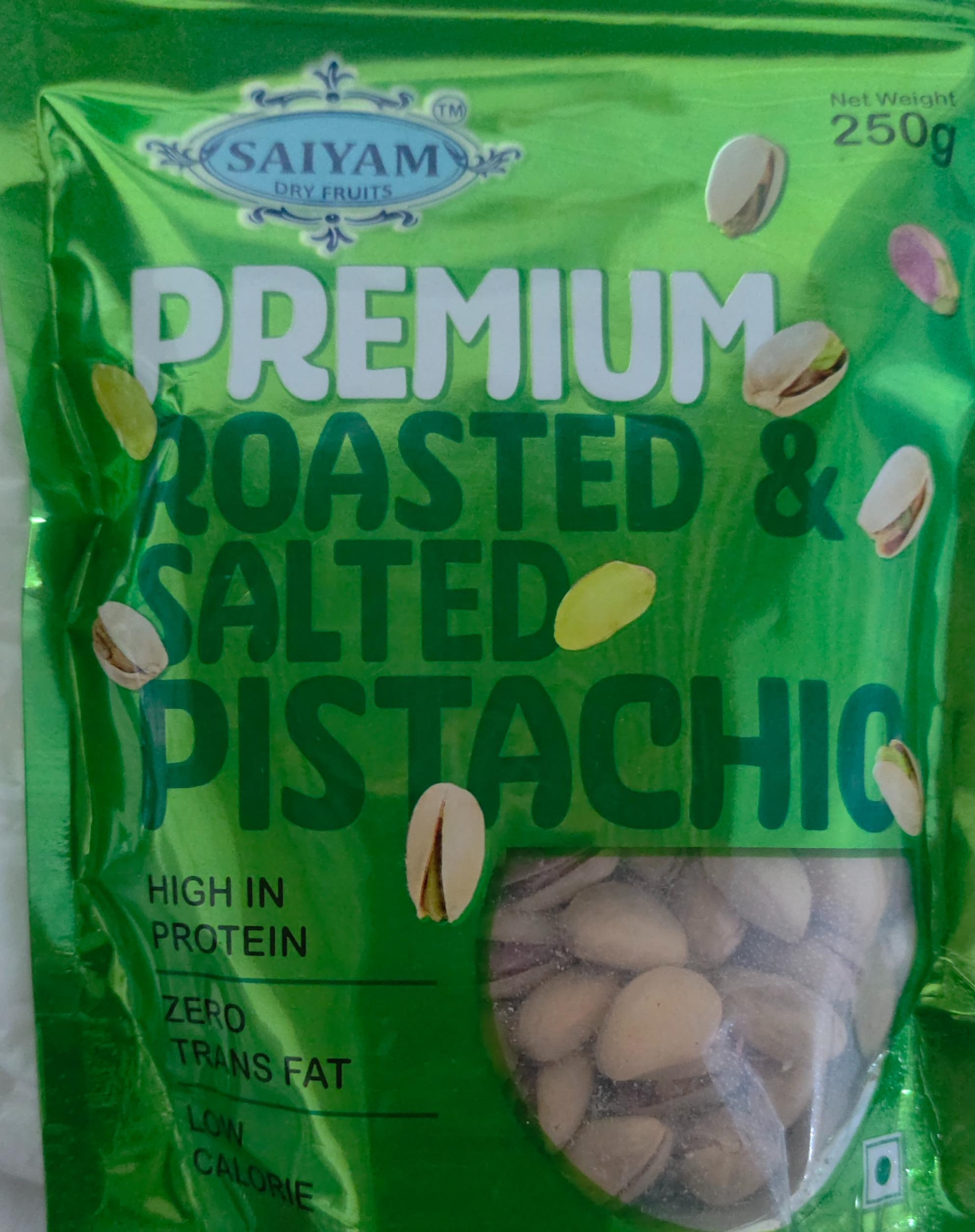 Saiyam Dry Fruits Premium Roasted & Salted Pistachio
