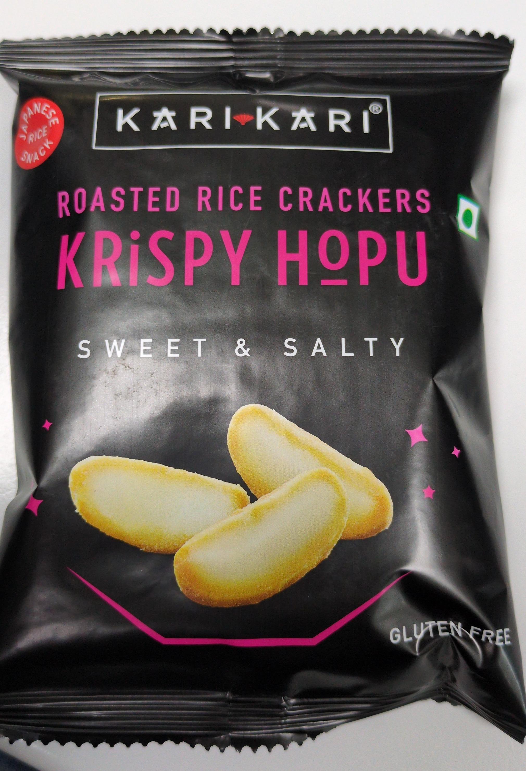 Kari Kari Roasted Rice Crackers Krispy Hopu Sweet & Salty