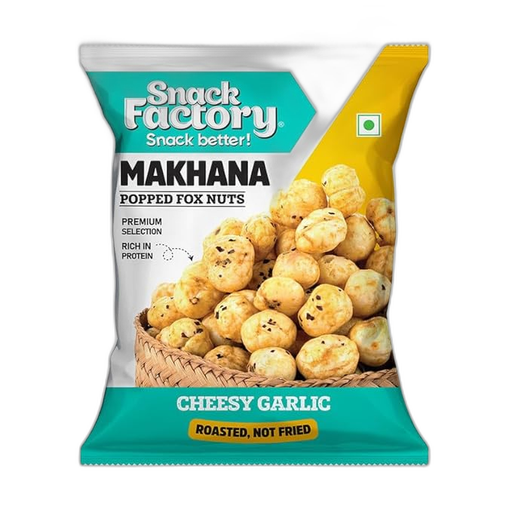 Snack Factory Makhana Popped Fox Nuts Cheesy Garlic