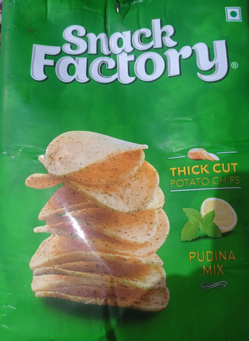 Snack Factory Thick Cut Potato Chips Pudina Mix