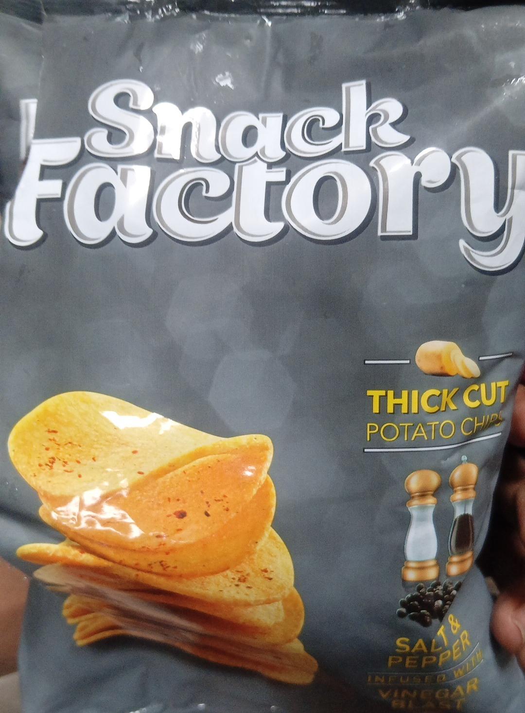 Snack Factory Thick Cut Potato Chips Salt & Pepper