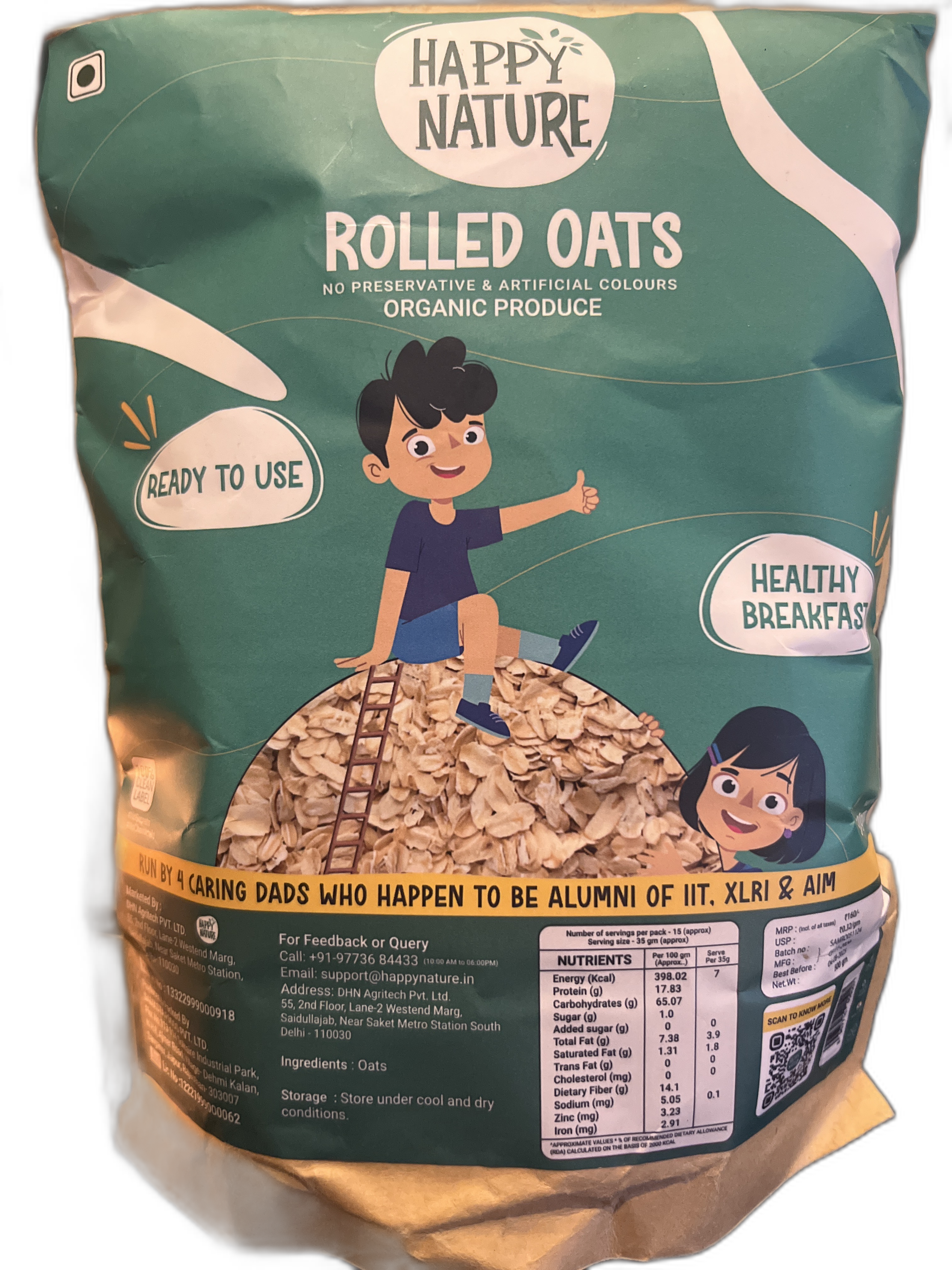 Happy Nature Rolled Oats