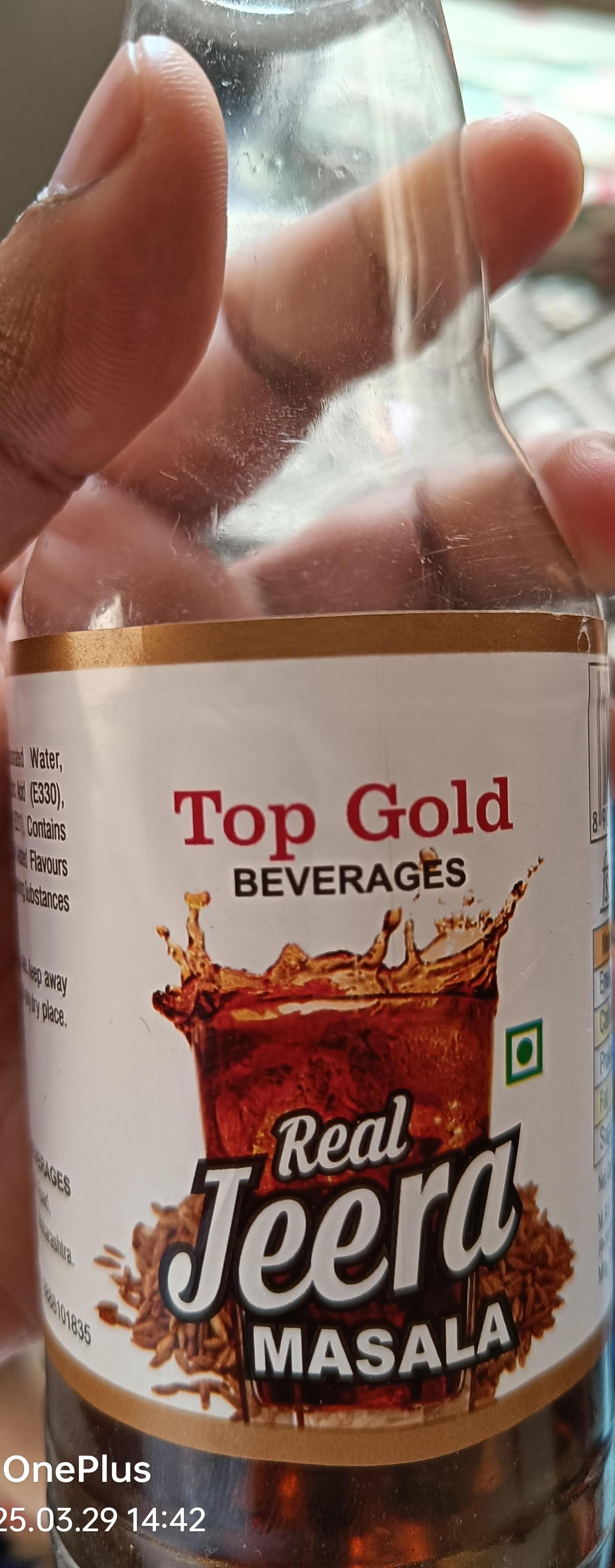 Top Gold Sweetened Carbonated Beverage Real Jeera Masala
