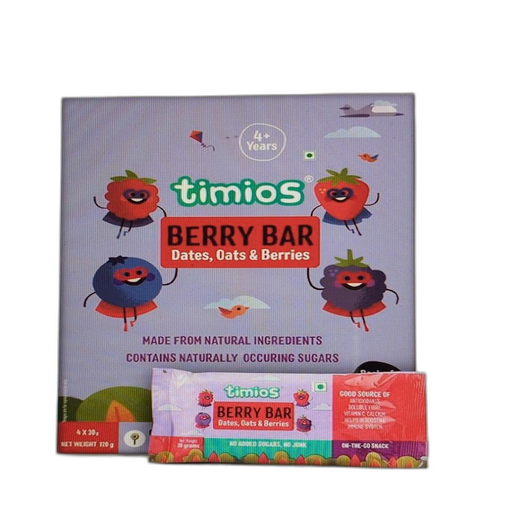 Timios Berry Bar Dates, Oats & Berries