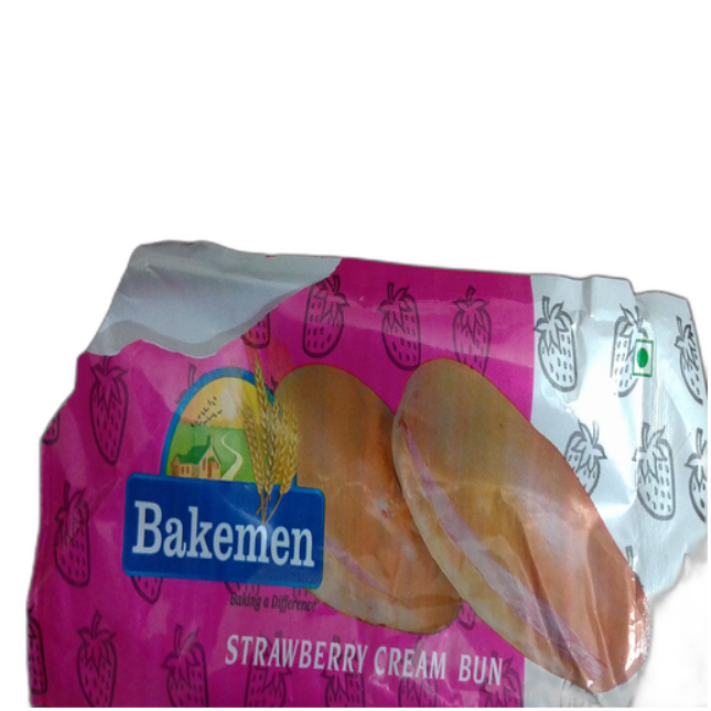 Bakemen Strawberry Cream Bun