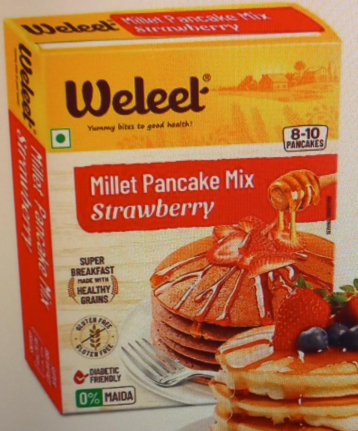 Weleet Millet Pancake Mix Strawberry