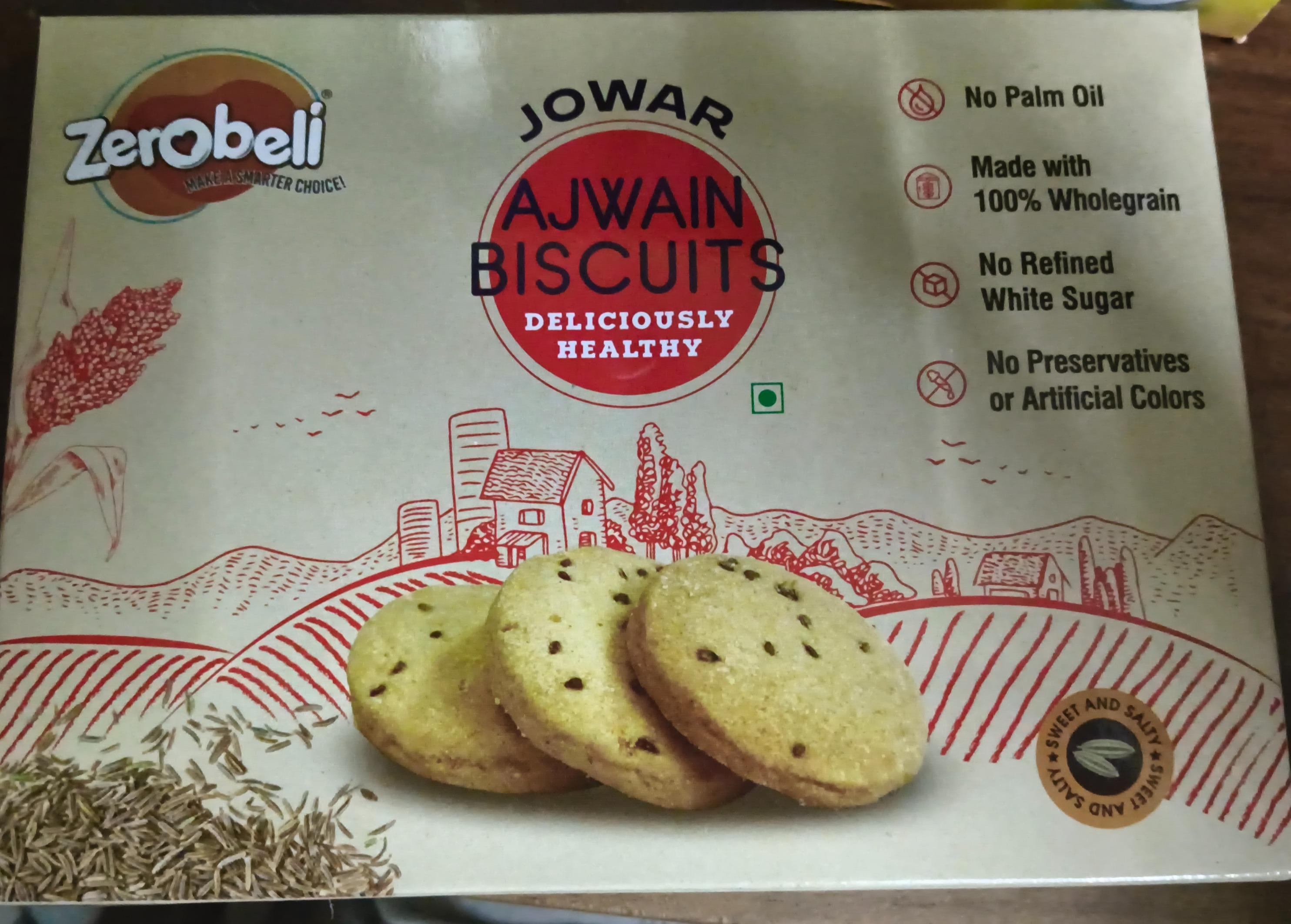 Zerobeli Jowar Ajwain Biscuits