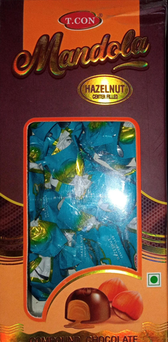 T.Con Mandola Hazelnut Center Filled Compound Chocolate