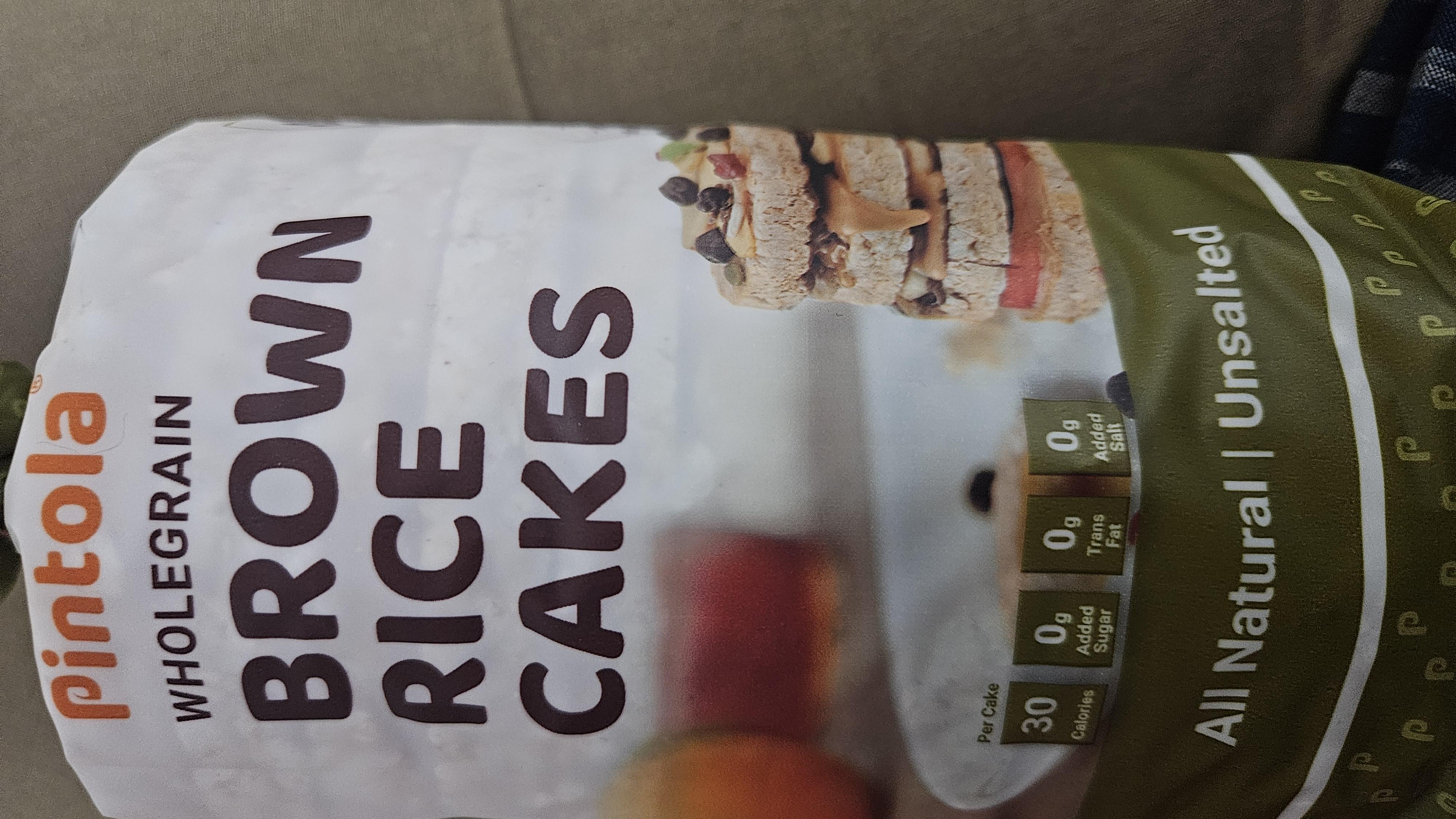 Pintola Cakes Wholegrain Brown Rice Unsalted