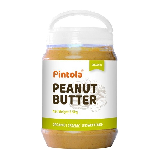 Pintola Peanut Butter - All Natural, Creamy, Unsweetened