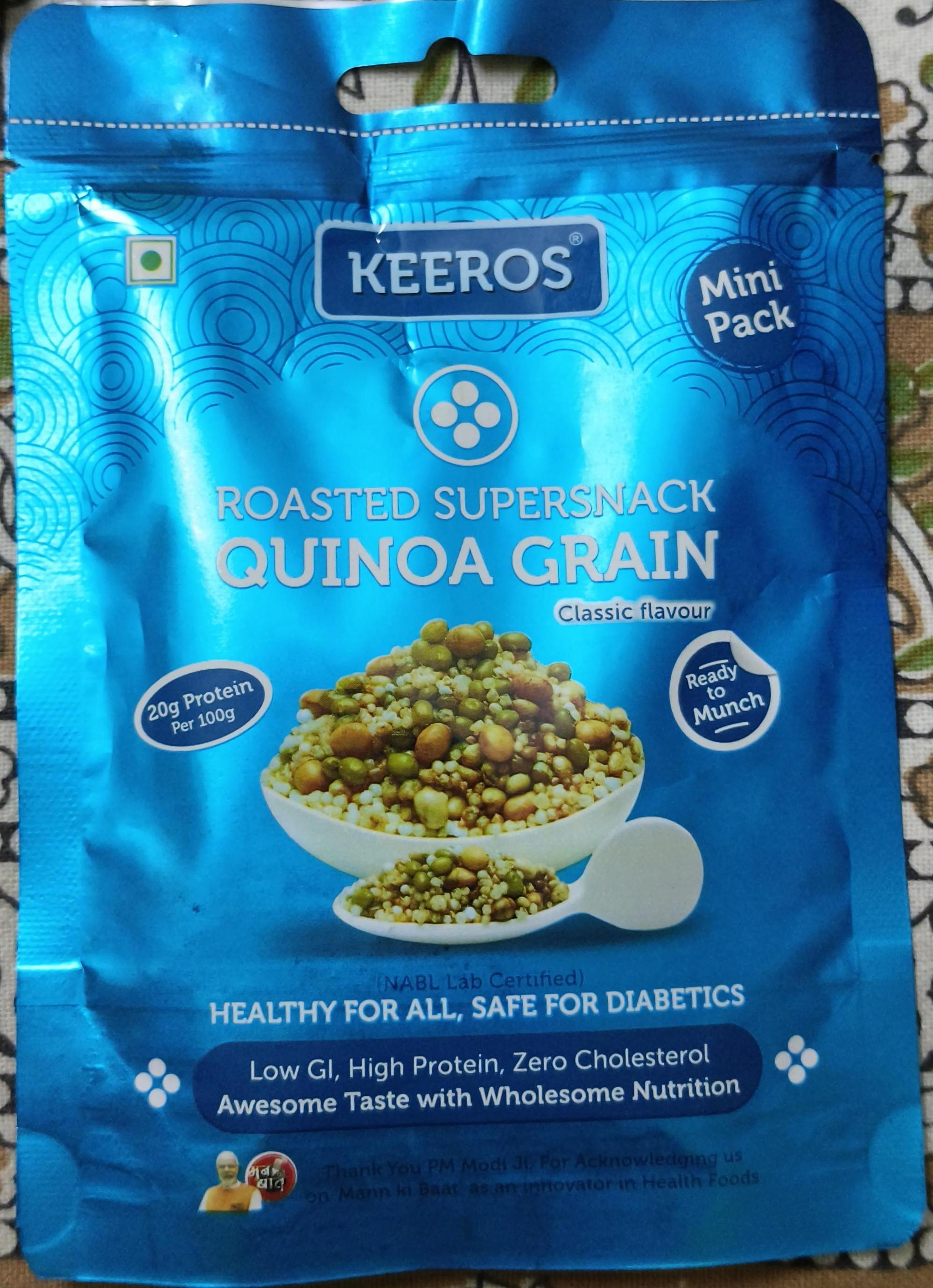 Keeros Roasted Supersnack Quinoa Grain Claaic Flavour