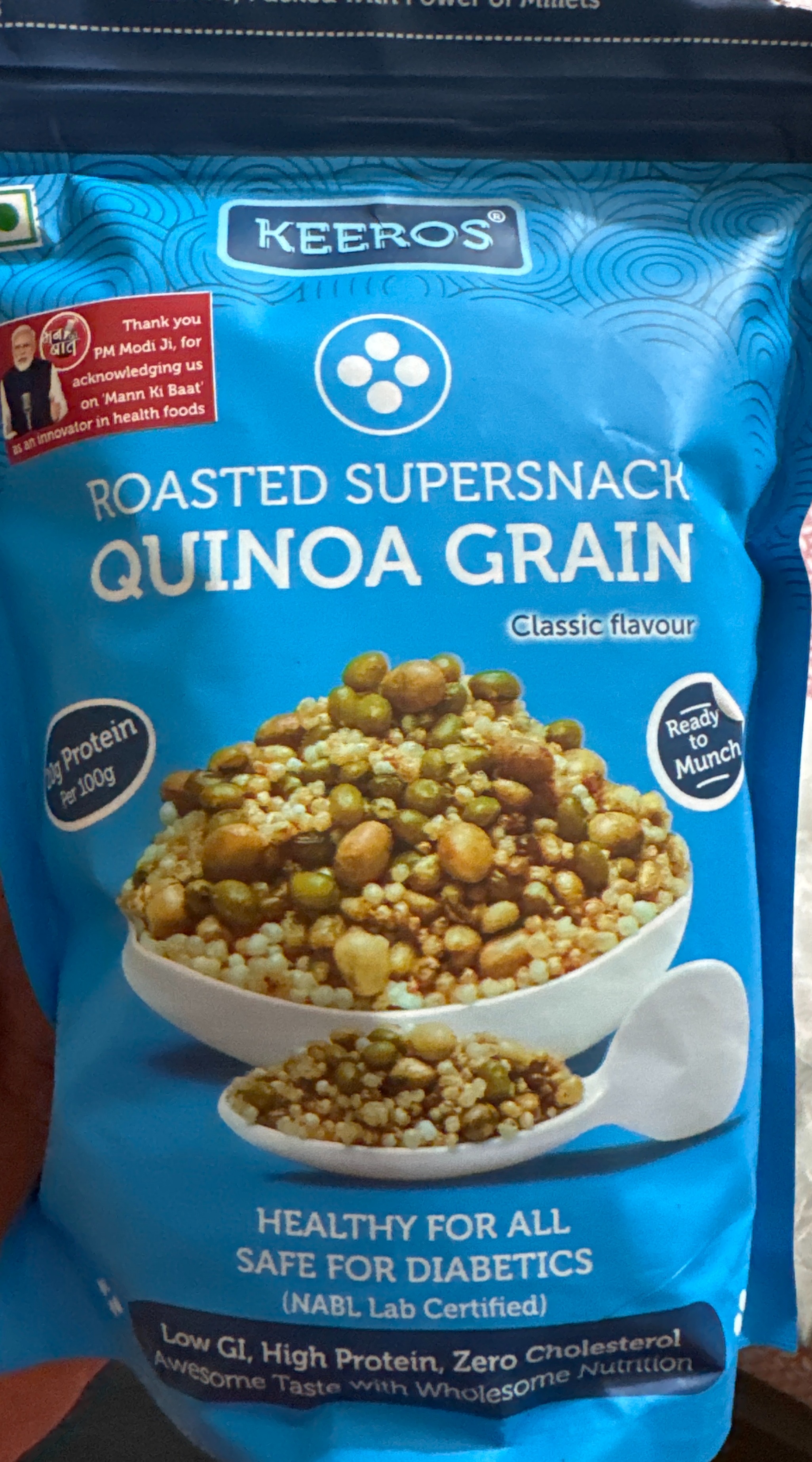 Keeros Roasted Supersnack Quinoa Grain Classic Flavour