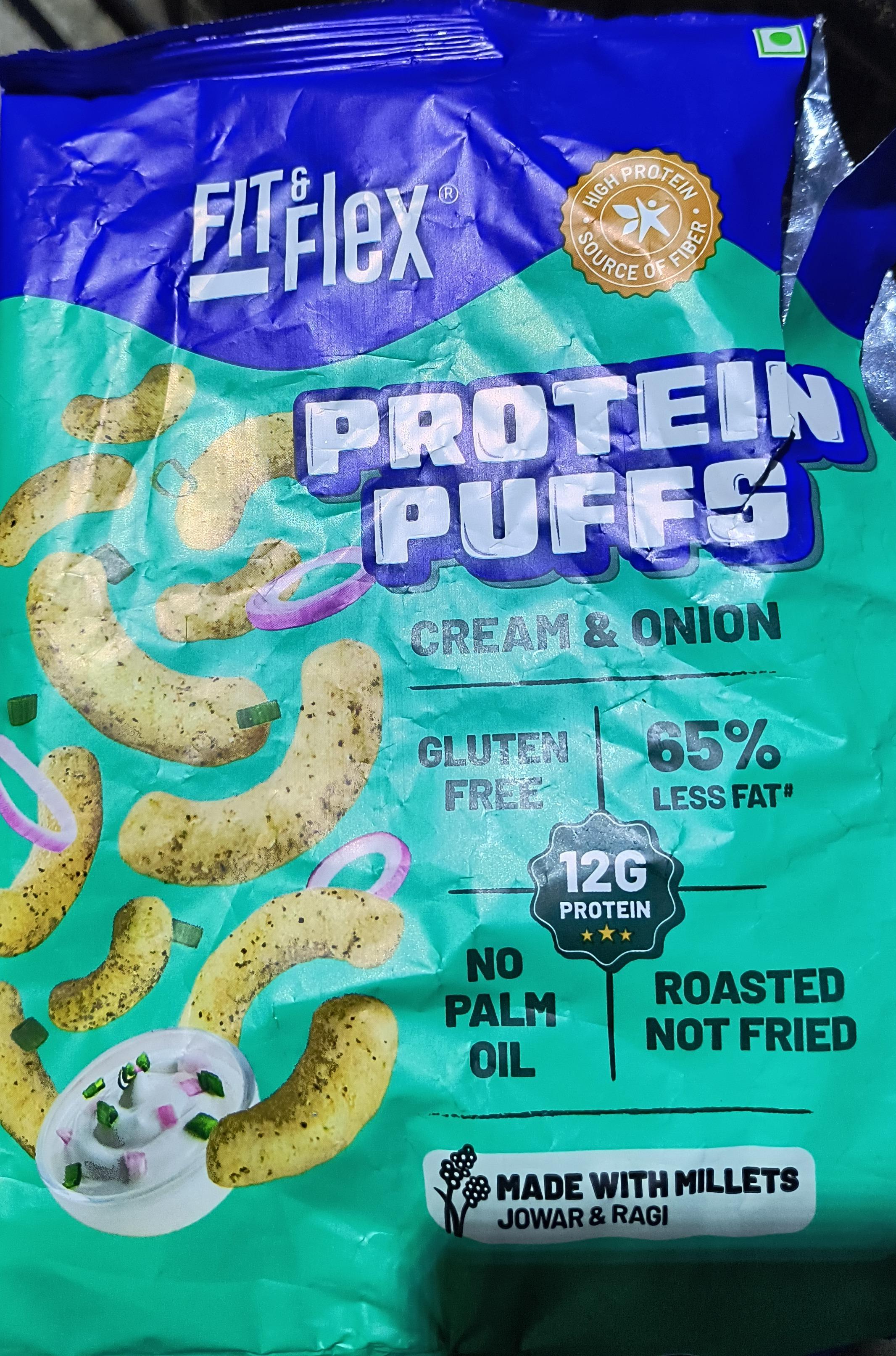 Fit & Flex Protein Puffs Cream & Onion