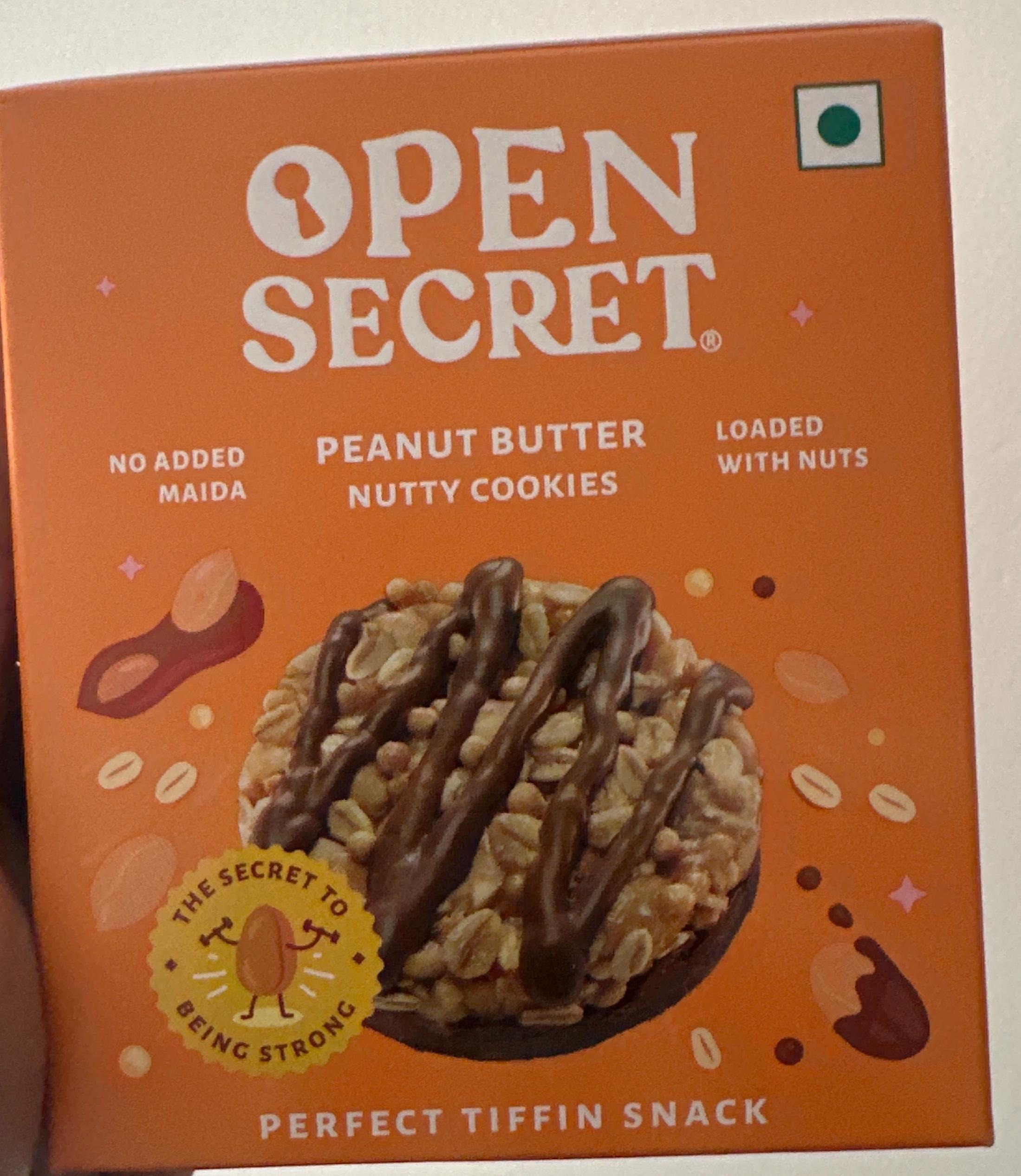 Open Secret Peanut Butter Nutty Cookies