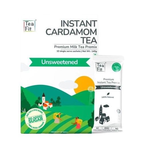TeaFit Instant Cardamom Tea Unsweetened