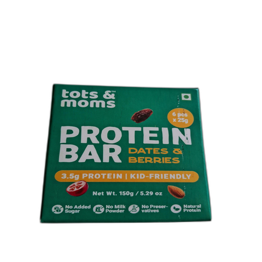 Tots & Moms Protein Bar Dates & Berries