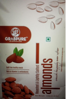 Grabpure Roasted & Lightly Salted Almonds
