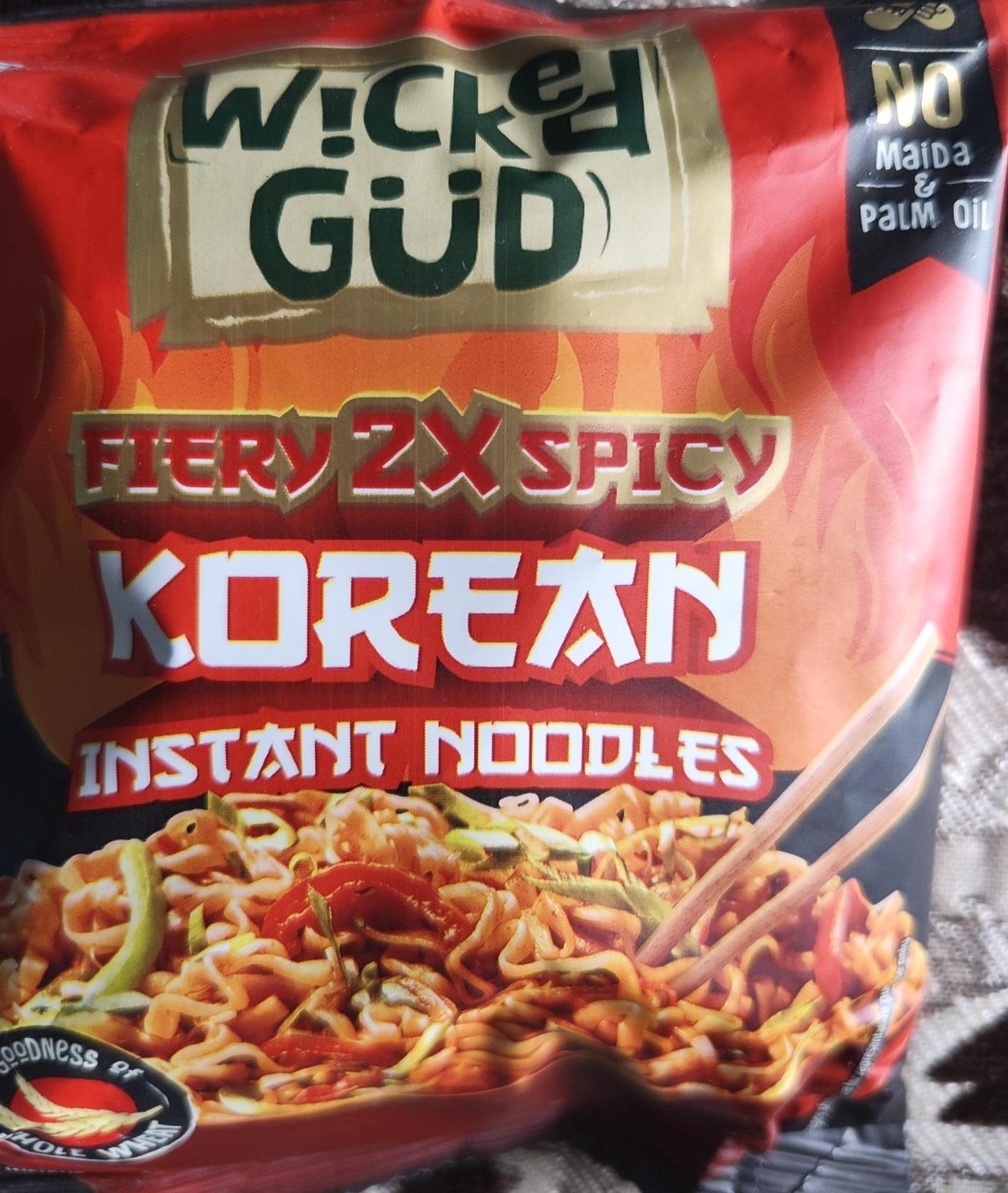 Wickedgud Fiery 2X Spicy Korean Instant Noodles