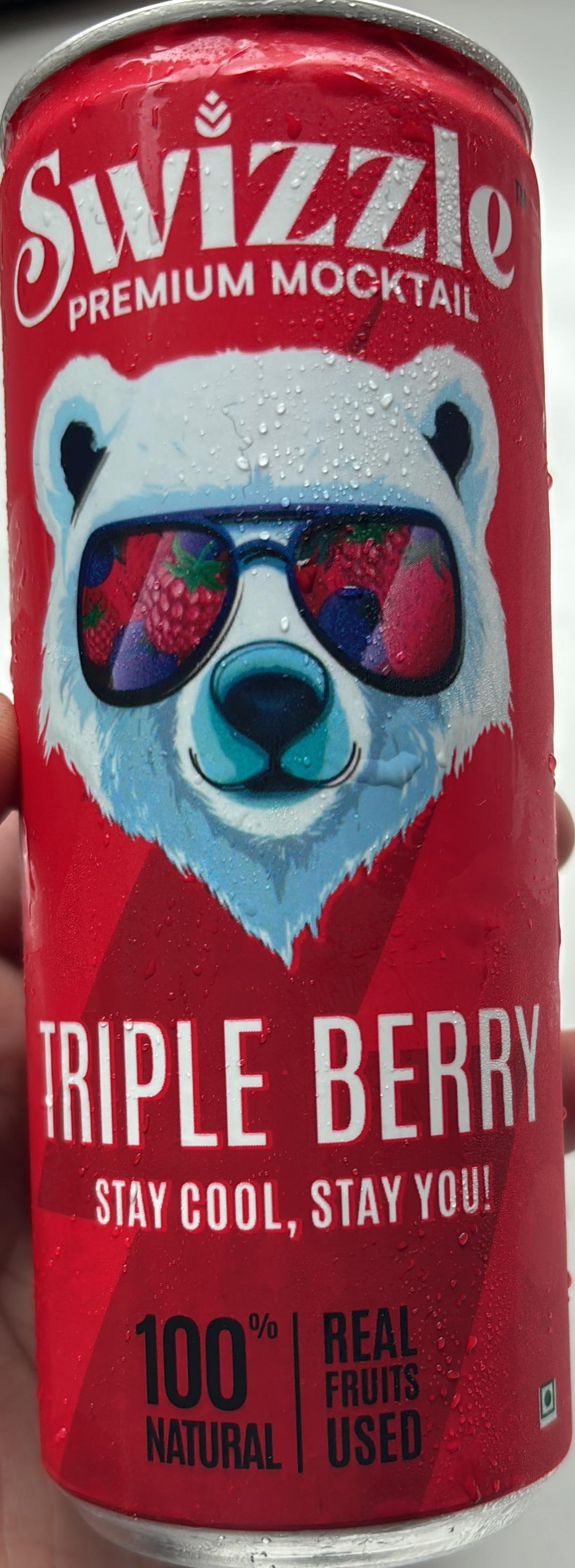 Swizzle Premium Mocktail Triple Berry Carbonated Drink