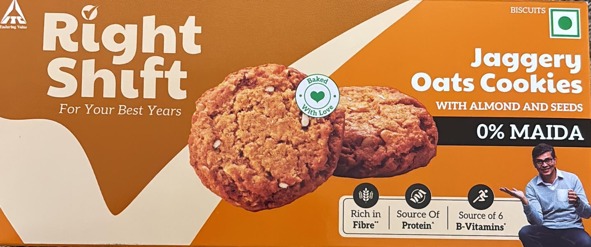 Right Shift Jaggery Oats Cookies