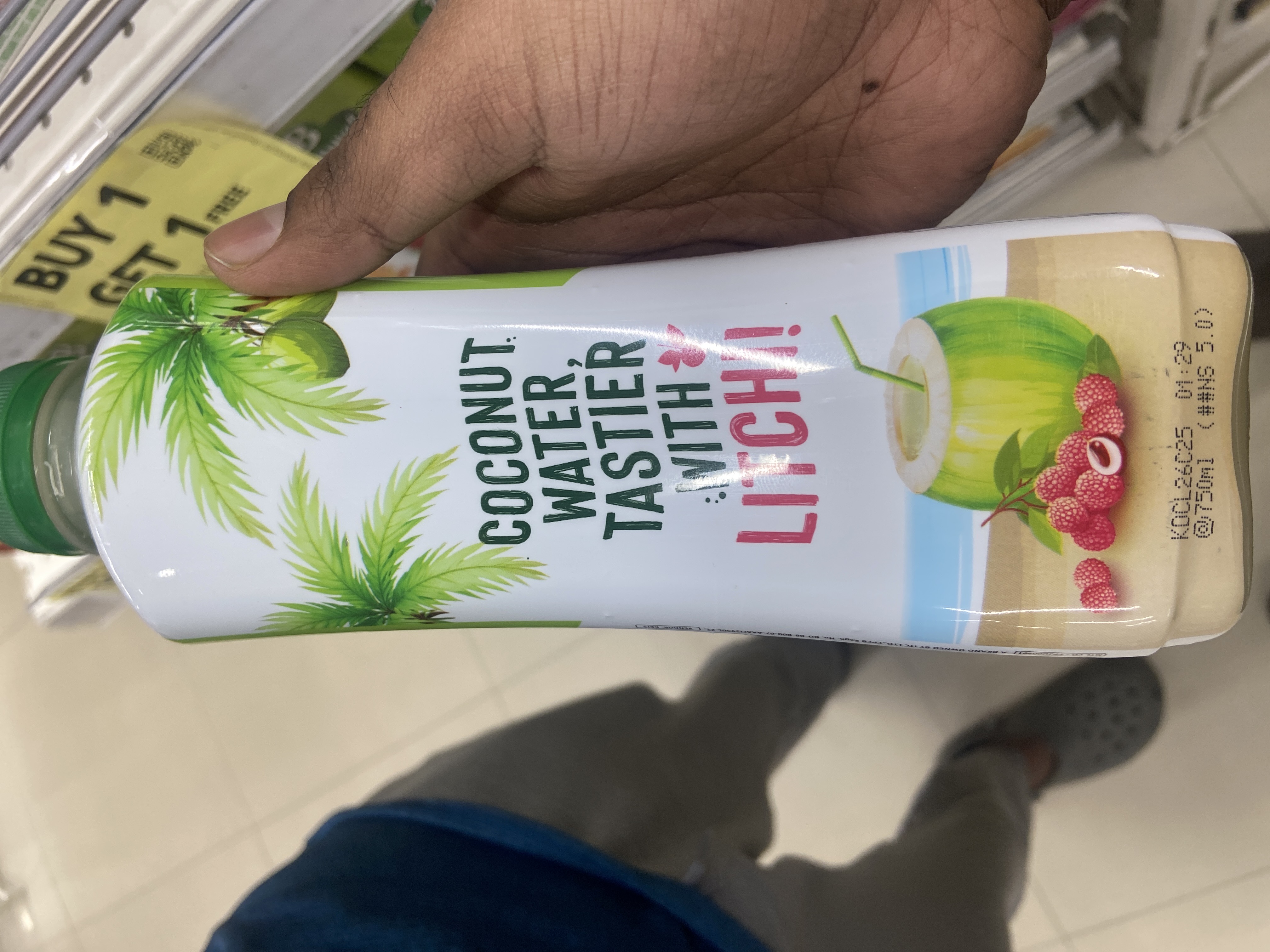 B Natural Coconut Water With Litchi